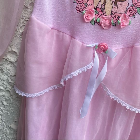 Vintage The Disney Store Beauty and the Beast Belle Nightgown Sheer Size 6/8 - Picture 3 of 8